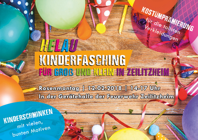 Kinderfasching 2018 im Feuerwehrhaus Zeilitzheim